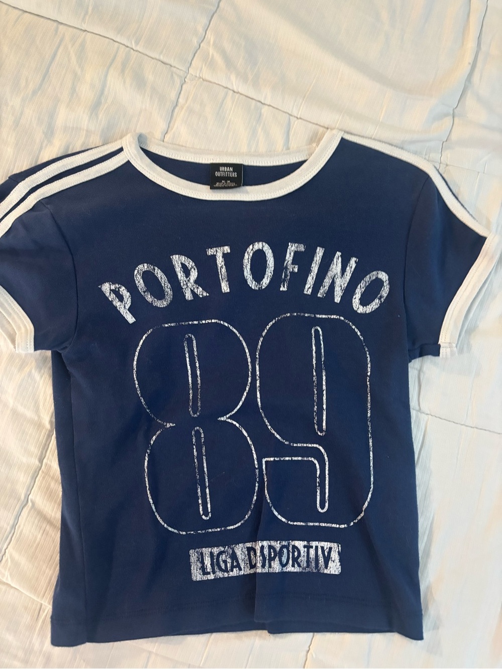 Urban Outfitters Navy & White 'Portofino 89' Graphic Tee